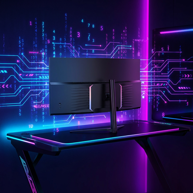 Curved LED Gaming Monitor 240Hz 21:9 Aspect Ratio Full HD HDR 400 1ms Response Time Wide Color Gamut Immersive Experience