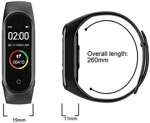 M4 Fitness Tracker Heart Rate Sleep Wristwatch Waterproof Blood Oxygen Sport Smart Band Health Smartwatch - Product Image 2