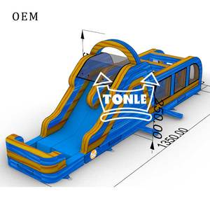 Carrera de obstáculos inflable tobogán de nuevo diseño a la venta - Product Image 2