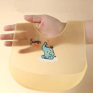 Vente chaude de bavoirs pour bébés, accessoires d'alimentation en silicone imperméables personnalisés, service OEM, fermeture à bouton, qualité alimentaire, vente en gros - Product Image 2