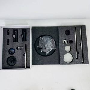 Luxury Spiked Decor Shisha Hookah <b>Crystal</b> Textured Glass Base Multi-color Arabic Hookah Complete Set For Wholesale - Product Image 6