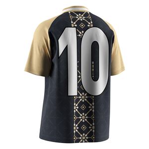 原始设备制造商足球衫男子健身房足球衫，采用v领马球衣领吸湿运动 - Product Image 6