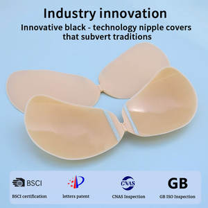 Pezoneras <span class=keywords><strong>de</strong></span> Silicona Suaves y Lavables al Por Mayor con Forma <span class=keywords><strong>de</strong></span> Mango para Mujer, Adhesivo sin Espalda y sin Marcas, Pegatina <span class=keywords><strong>de</strong></span> <span class=keywords><strong>Sujetador</strong></span> <span class=keywords><strong>de</strong></span> Silicona - Product Image 3