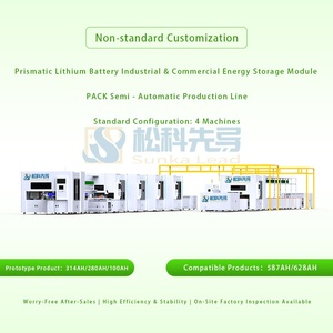 Ligne d'assemblage semi-automatique de batteries au lithium prismatiques SUNKA LEAD 4 Workstation, efficacité de 8 à 10 PPM pour l'industrie - Product Image 5