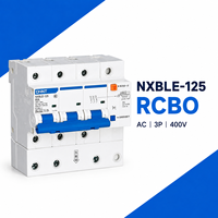 Disjoncteur différentiel CHINT NXBLE-125 63A 80A 100A 125A courbe C D pour panneaux de commande industriels