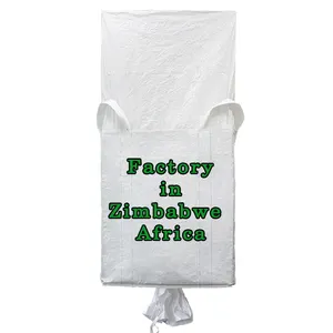 Africa Zimbabwe Factory 1 1.5 2 Ton Ore Mine Coal Super Sack Bulk FIBC Jumbo Bag