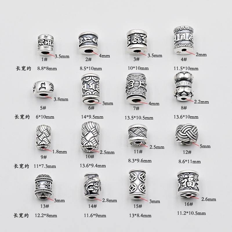 10 Perline Distanziali In Argento Antico Stile Tibetano Per Realizzare - Foto 5