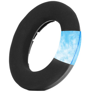Cuscinetti auricolari di ricambio in memory foam con gel rinfrescante in pelle proteica ecologica di <span class=keywords><strong>seta</strong></span> nera di alta qualità per cuffie Sennheiser - Product Image 2