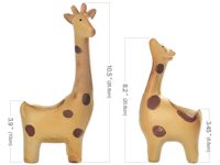 Pot de fleurs en céramique en forme de girafe - Jardinière de girafe d'intérieur pour des présentations de plantes mignonnes et uniques Autres animaux mignons à thème pour la décoration de la maison