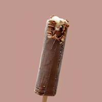 Barre de crème glacée à la liqueur de chocolat Saveur d'enfance nostalgique avec remplissage riche en chocolat et sans alcool