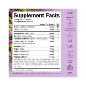 Oem/Odm Lever Reinigt Detox En Repareer Melkdistelsupplement-60 Capsules Kruidenleverondersteuning-Choline, Artisjok-Extract - Product Image 2