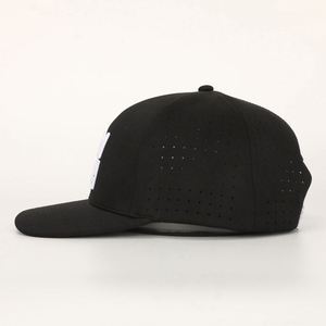Gorra Deportiva OEM de 6 Paneles Unisex 100% Poliéster con Cierre a Presión, Impermeable, con Orificios Perforados con Láser y Bordado 3D para Uso en Exteriores - Product Image 4