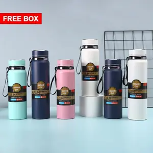 1L outdoor with led digital temperature display stainless steel vacuum flask thermal thermos smart water bottle for wholesales