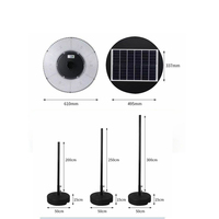 Réverbère solaire dans un réverbère solaire de LED extérieur avec le poteau IP65 imperméabilisent intégré tous les 18W 28W a mené le projecteur solaire