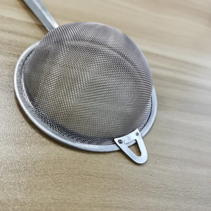 ステンレス鋼の台所用品調理油スキマーストレーナーハンドヘルドファインメッシュ小麦粉ふるいフィルターザル - Product Image 6