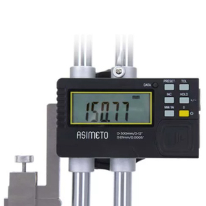 Medidores de Altura Digitales de Doble Haz Asimeto con Salida de Datos, Resolución de 0.01 mm, Rango de 0-600 mm, 627-24-6 - Product Image 2