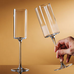 Flûtes luxueuses et chics verres à vin en cristal flûtes à champagne transparentes étincelantes avec logo personnalisé - Product Image 2
