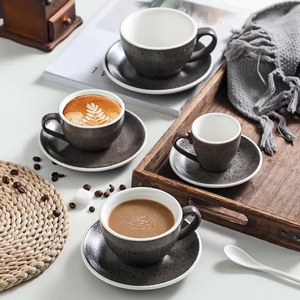 Tazas <span class=keywords><strong>de</strong></span> cerámica <span class=keywords><strong>para</strong></span> café, platillo, capuchino, taza <span class=keywords><strong>de</strong></span> té personalizada y plato, 200ML, <span class=keywords><strong>precio</strong></span> directo <span class=keywords><strong>de</strong></span> fábrica - Product Image 5