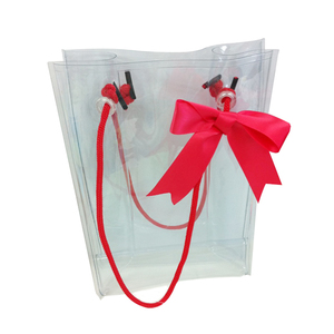 Bolsa de Compras de Plástico Impermeable Extra Grande de Polivinilo Rojo - Product Image 5