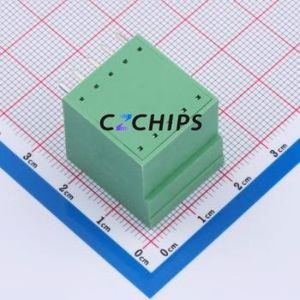 ZX-DGRH-3.81-5P Plug-in Terminal Block Bent Lead Through Hole,P=3.81mm Board-to-Board / Socket - Closed 2x5P 3.81mm Green - Product Image 2