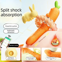 Masturbateur 2-en-1, stimulateur de clitoris et de mamelons par succion, vibrateur pour femmes, gode en silicone à double tête, vibrateur électrique pour point G, jouet sexuel