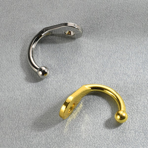 Gancho de pared Platinum Link de un solo orificio, de aleación de zinc fundido a presión, para montaje en cajones y puertas. - Product Image 4