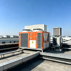 เครื่องปรับอากาศบนหลังคาขนาดสั่งทำพิเศษ ประสิทธิภาพสูง ระบบ HVAC อุตสาหกรรม ใช้สารทำความเย็น R410A ประหยัดพลังงาน สำหรับโรงแรมและโรงพยาบาล - Product Image 2