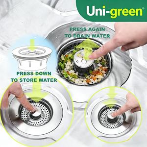 Sifone per Lavello Pop-up in Acciaio Inox SUS304, Vasca Quadrata con Superficie Spazzolata, Installazione Sottolavello, Design Moderno Anti-insetti - Product Image 4