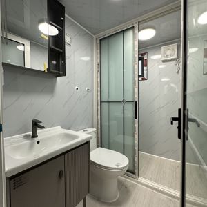 Casas prefabricadas de lujo a prueba de huracanes, baño completo, resistente al agua, 2 dormitorios, casa contenedor extensible de 20 pies - Product Image 4