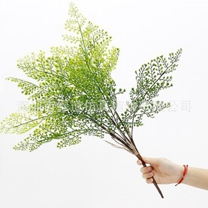 Plante d'intérieur artificielle Greenway, fougère à feuilles de cheveux de jeune fille, 16 feuilles, grande, verte, pour la décoration de la maison, aménagement paysager du salon, feuilles bioniques - Product Image 1