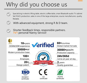 Escritorio Inteligente de Vidrio Eléctrico para Hogar y Oficina con Motor Único Altura Ajustable con Cajón USB y Cargador Inalámbrico - Product Image 3