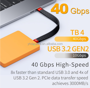240W Portable USB C Laptop <strong>Cable</strong> Compatible with 40GB 8K Computer <strong>Data</strong> <strong>Cable</strong>, <strong>Android</strong> Universal Adapter Fast Charging <strong>Cable</strong> - Product Image 6