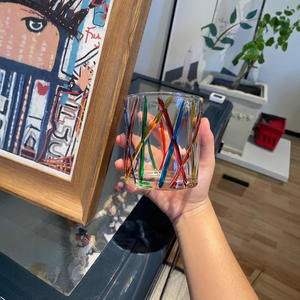 Taza de Cerveza de Vidrio de Sodio y Calcio Ecológica y Colorida con Diseño de Color Sólido para Bebidas Frías y Uso Doméstico en Verano - Product Image 2