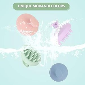 Cepillo de Silicona Ecológico para Champú, Cepillo para el Cuidado del Cuero Cabelludo, Cepillo para Lavar el Cabello con Logotipo Personalizado, Cepillo Masajeador para Champú - Product Image 4