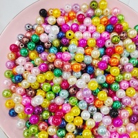 Perles rondes en ABS imitation perle, 500g/sac, 4/5/6/8/10/12/14/16mm, en vrac, pour la fabrication de bijoux, sacs perlés, robes, vente en gros