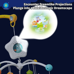 Nouveau-né 2 en 1 bébé ABS jouet lit cloches projecteur musique <span class=keywords><strong>rotatif</strong></span> chevet <span class=keywords><strong>hochet</strong></span> avec musique lumière éducatif suspendu mignon - Product Image 6