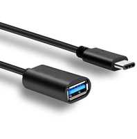 Typ-C Buchse auf USB-C 3-in-1 USB 3.1 Stecker-auf-A Verlängerungskabel mit USB 3.0 Anschluss, Geflechtabschirmung für Kamera und Computer (PVC)