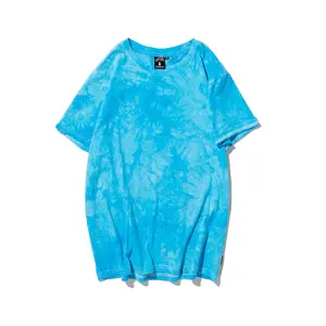 2023 Tie Dye T-shirts Oversized Loose Short Sleeve 100% Cotton Cheaper Personalized Tie Die Dyed T Shirt