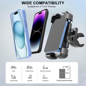 Support universel pour téléphone de vélo, support de téléphone pour moto, support de téléphone portable pour guidon de vélo, accessoires pour vélo et scooter - Product Image 4