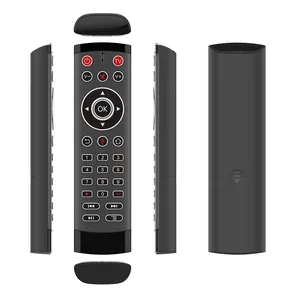 T1 PRO retroilluminato Air Mouse MX3 Smart telecomando 2.4G RF tastiera senza fili con microfono vocale per X96 tx3 H96 Android TV Box