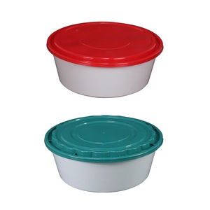 Disposable Round Food Bowl Type 3000 Injection Molded Thickened Pressure Resistant Takeaway Container Hotel Canteen Use - Product Image 1