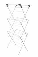 Porte-serviettes d'intérieur et d'extérieur en métal, 3 niveaux, cintre à linge pliable