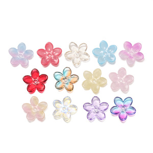 Colorful Transparent Glass Flower Beads <b>Spacers</b> For Bracelet Making DIY Jewelry Accessory Beading Material Wholesale - Product Image 5