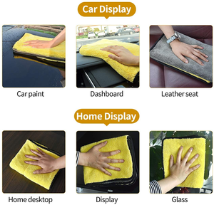 Toalla de Microfibra Personalizada Más Vendida, Toalla de Microfibra para Lavado de Autos, Paño de Limpieza y Secado, Toalla de Microfibra para Autos - Product Image 4