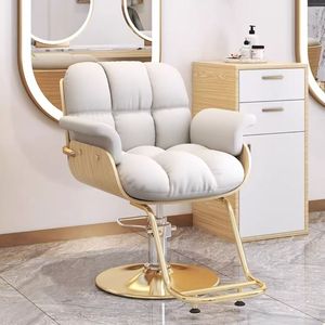 Net Red Luxury Beauty Hair Cutting Salon Chair with Ergonomic Features Metal Special Lift & Rotating for Barbers - Product Image 2