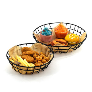 Panier à frire noir du fabricant, écologique, rond, outil de cuisine et de restauration pour la présentation de snacks, idéal pour le <span class=keywords><strong>camping</strong></span> - Product Image 6