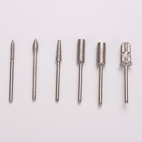 Ensemble de 6 embouts de perceuse à ongles électriques en acier inoxydable de haute qualité, embouts de meulage en métal pour pédicure
