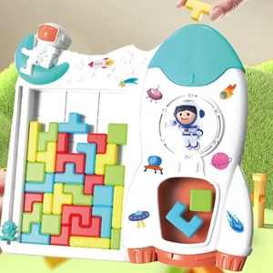 Buona qualità per bambini a <span class=keywords><strong>forma</strong></span> di <span class=keywords><strong>spazio</strong></span> 3D russo mattoncini giocattolo genitore bambino interattivo impilamento blocchi di costruzione gioco Puzzle - Product Image 2