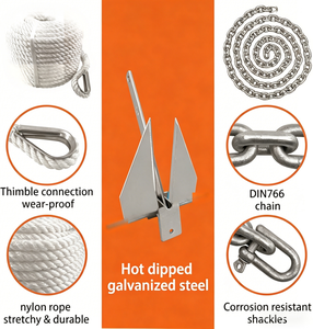 Ancre Delfts robuste en acier inoxydable à haute capacité <span class=keywords><strong>de</strong></span> maintien pour navires et bateaux marins – Prix <span class=keywords><strong>de</strong></span> gros direct usine - Product Image 3