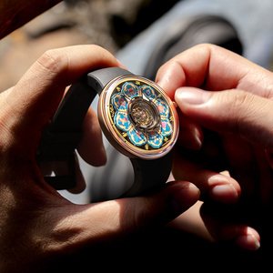 Orologi Meccanici di Lusso da Uomo con Tourbillon 43MM, Cassa in Titanio, Cinturino in Gomma, Riserva di Carica 38 Ore, <span class=keywords><strong>Orologio</strong></span> Automatico Trasparente - Product Image 4